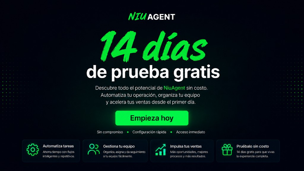 14 días de prueba gratis: descubre todo el potencial de NiuAgent sin costo